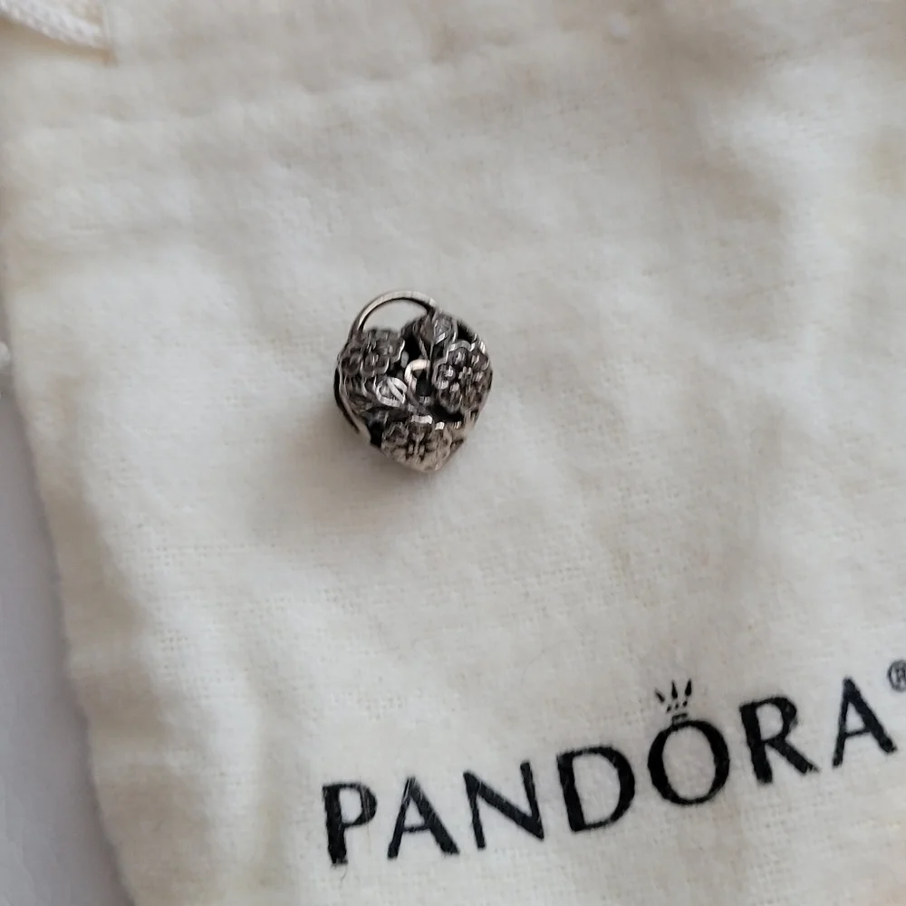 Pandora Floral Heart Padlock Charm - Picture 3 of 5
